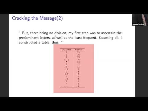 Cryptography. Edgar Allan Poe, the Gold Bug, and Cryptanalysis.