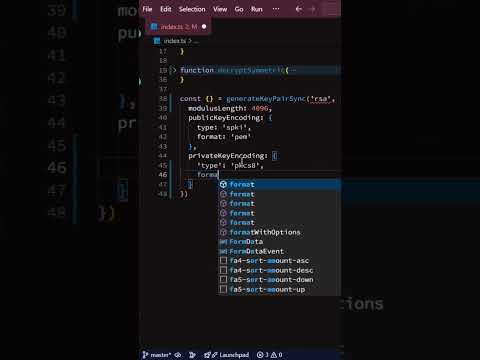 Generate a key pair for asymmetric encryption #coding #encryption #nodejs #typescript #backend