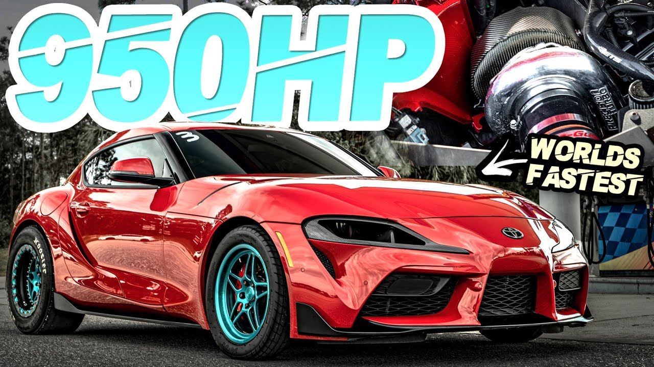 Fastest MKV Supra EVER! 950HP A90 Supra Sets WORLD RECORD (His Girlfriend Beat the MPH Record!)