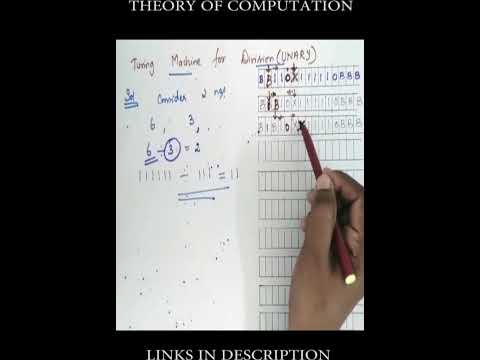 Unary division Design a turing machine Theory of computation - III