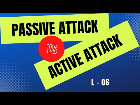 L06-COMPARISION OF PASSIVE AND ACTIVE ATTACK