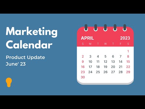 New Marketing Calendar, Dashboard and PDF Report: My Digital CMO Product Update