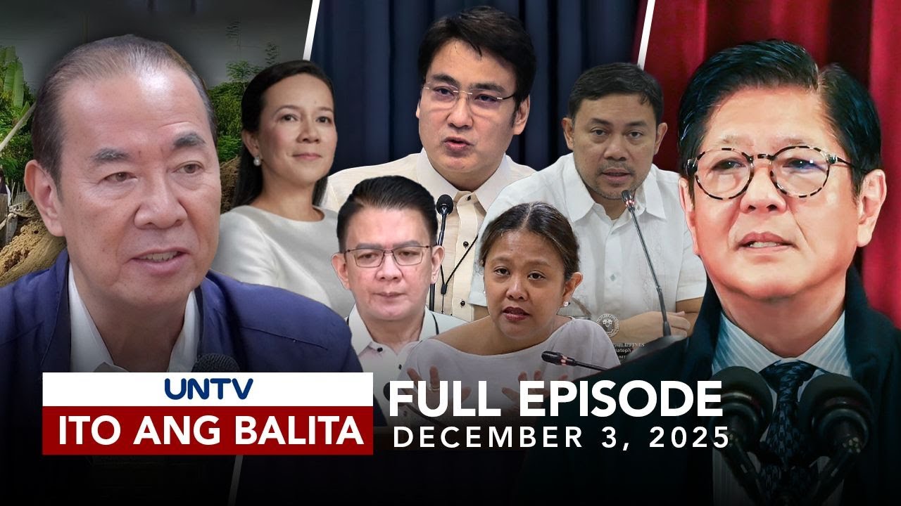 UNTV: Balita December 3, 2025 | Singson, Revilla, ICI