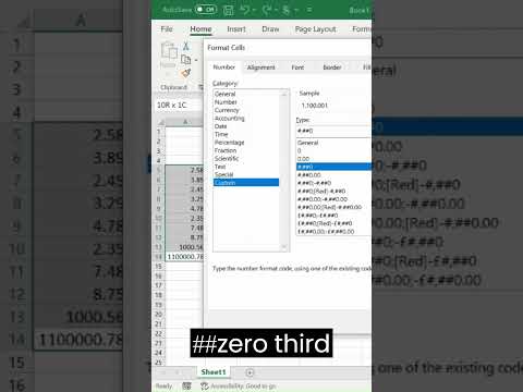 Convert Decimals to Whole Numbers in #microsoftexcel #shorts #exceltutorial