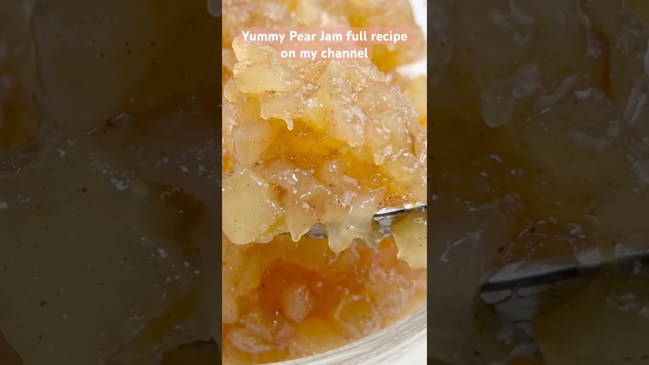 Easy Homemade Pear Jam without Pectin 🍐