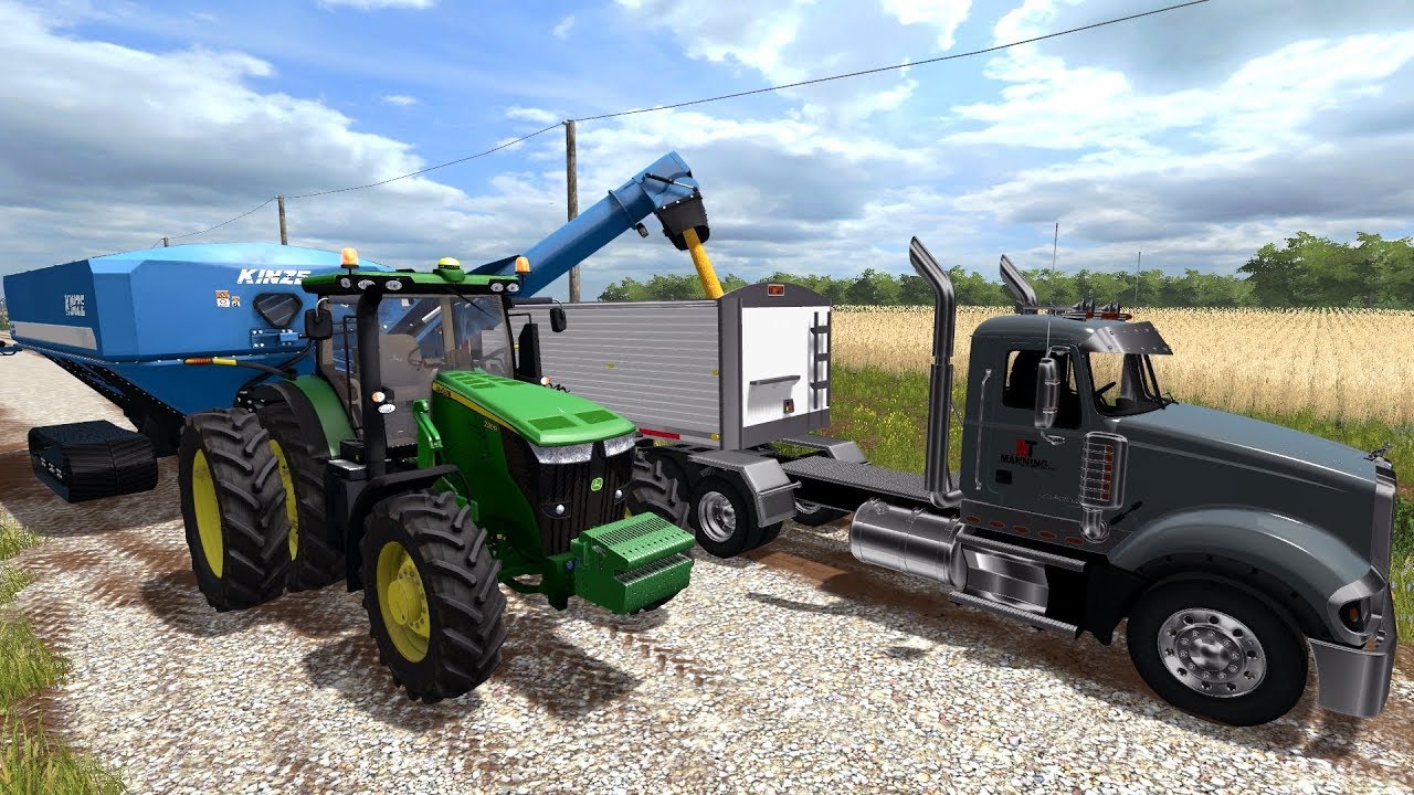 Farming Simulator 2017: Corn Hauling with JD 7R & Mack Semi 🚜