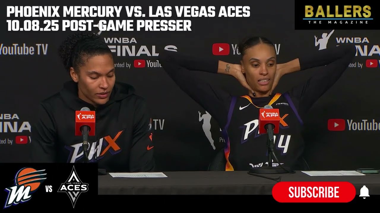 Phoenix Mercury Stars DeWanna Bonner & Alyssa Thomas Postgame Interview vs. Las Vegas Aces 🏀