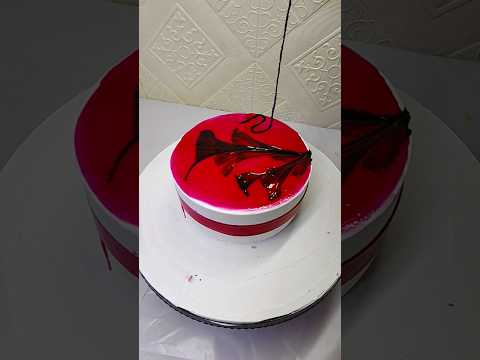 strawberry flower 🌺 cake Design #shorts#feed#tending#cake#virals#video#youtubeshorts