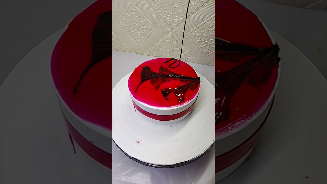 Beautiful Strawberry Flower Cake Design 🌸 | Easy Tutorial