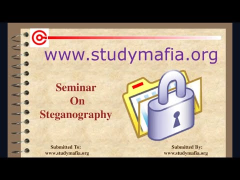 Steganography PPT Seminar Pesentation Free Download