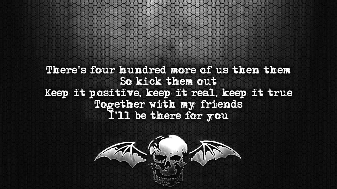 Avenged Sevenfold - Thick And Thin Lyrics ๐ถ