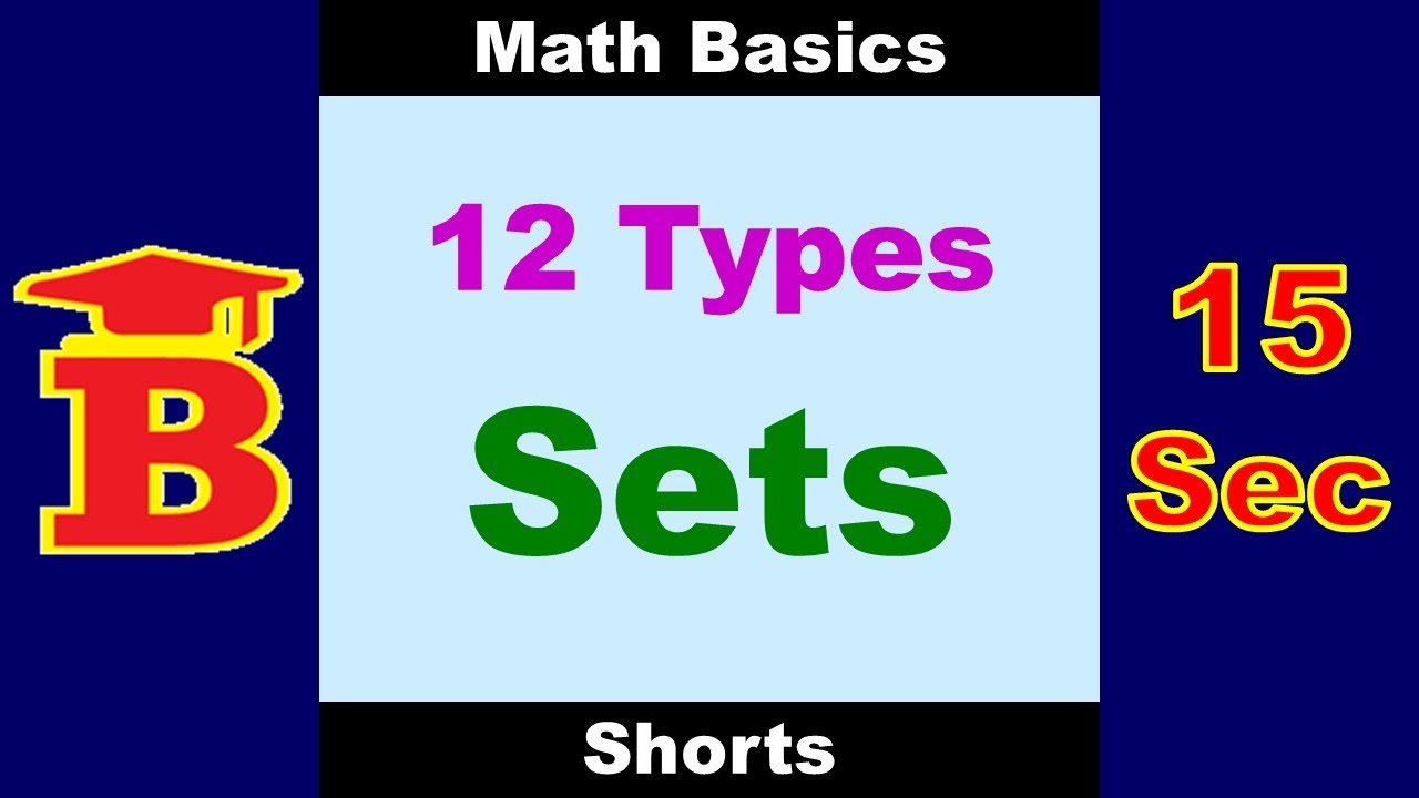 12 Types of Mathematical Sets 📚