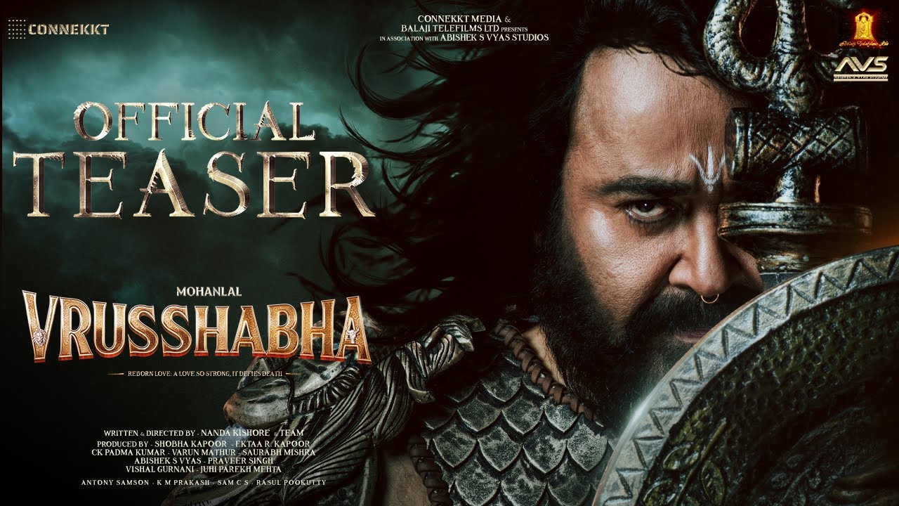 Vrusshabha Official Teaser: Mohanlal as a King | Epic Release on November 6th 🎬