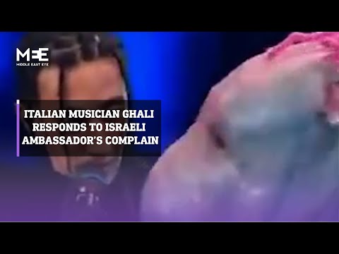 Italian musician Ghali responds to Israeli Ambassador’s complain