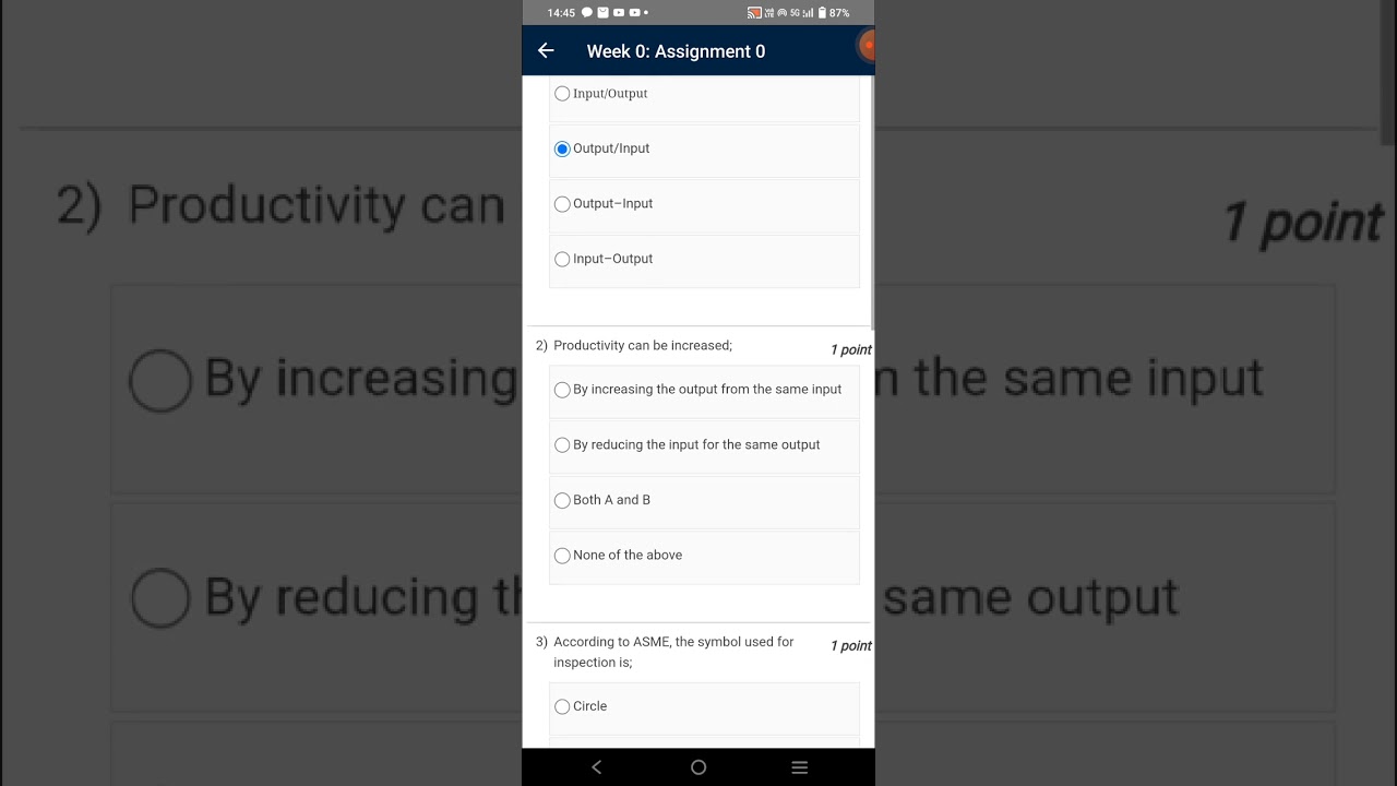 Work System Design Week 0 Quiz & Solution | NPTEL 2023