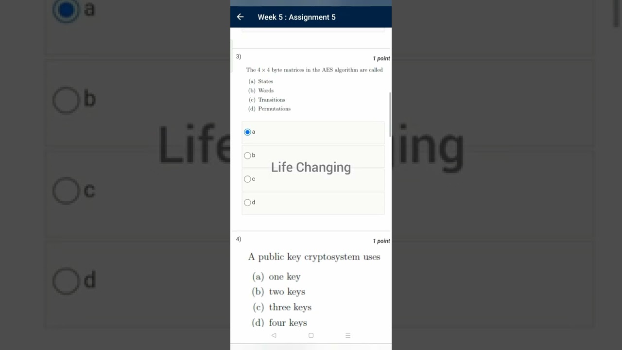 Ace Your Week 5 Cryptography & Network Security Assignments | NPTEL & Swayam Solutions (Aug 2022) π