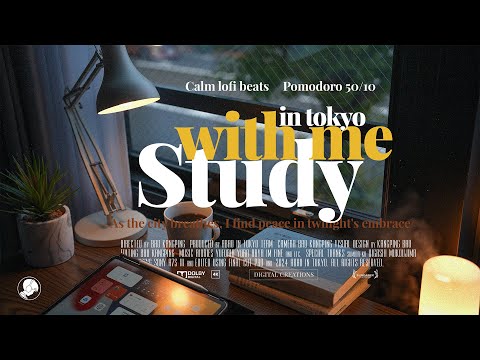 3-HOUR STUDY WITH ME🏡 / calm lofi / A Peaceful Afternoon in Tokyo / pomodoro 50-10