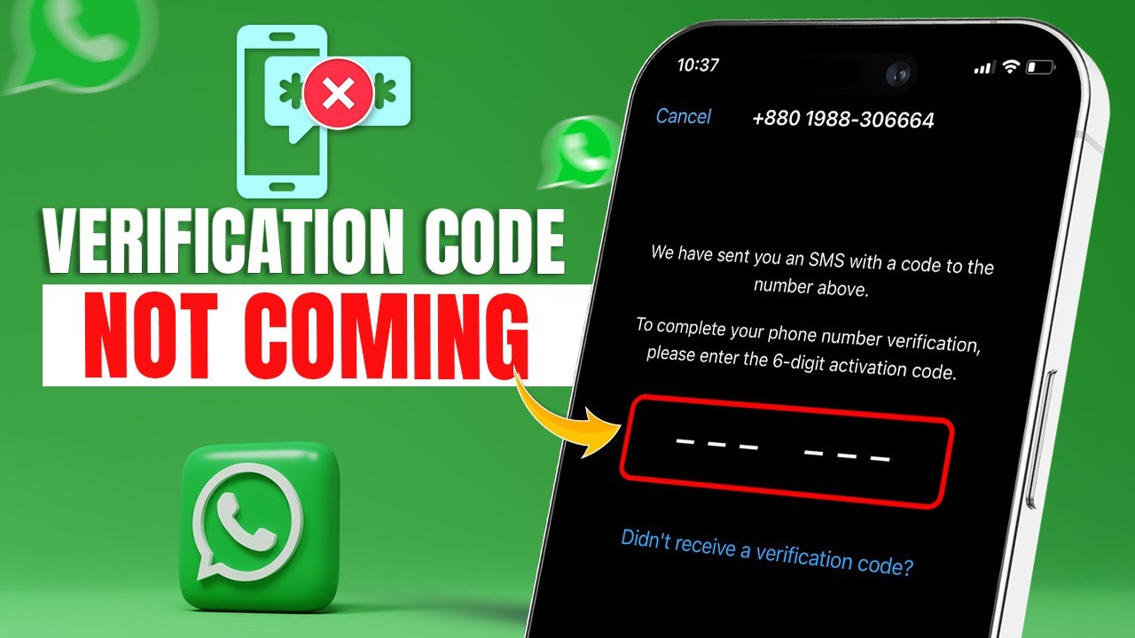 How to Fix WhatsApp Verification Code Not Coming on iPhone | WhatsApp Verification Code Not Working
