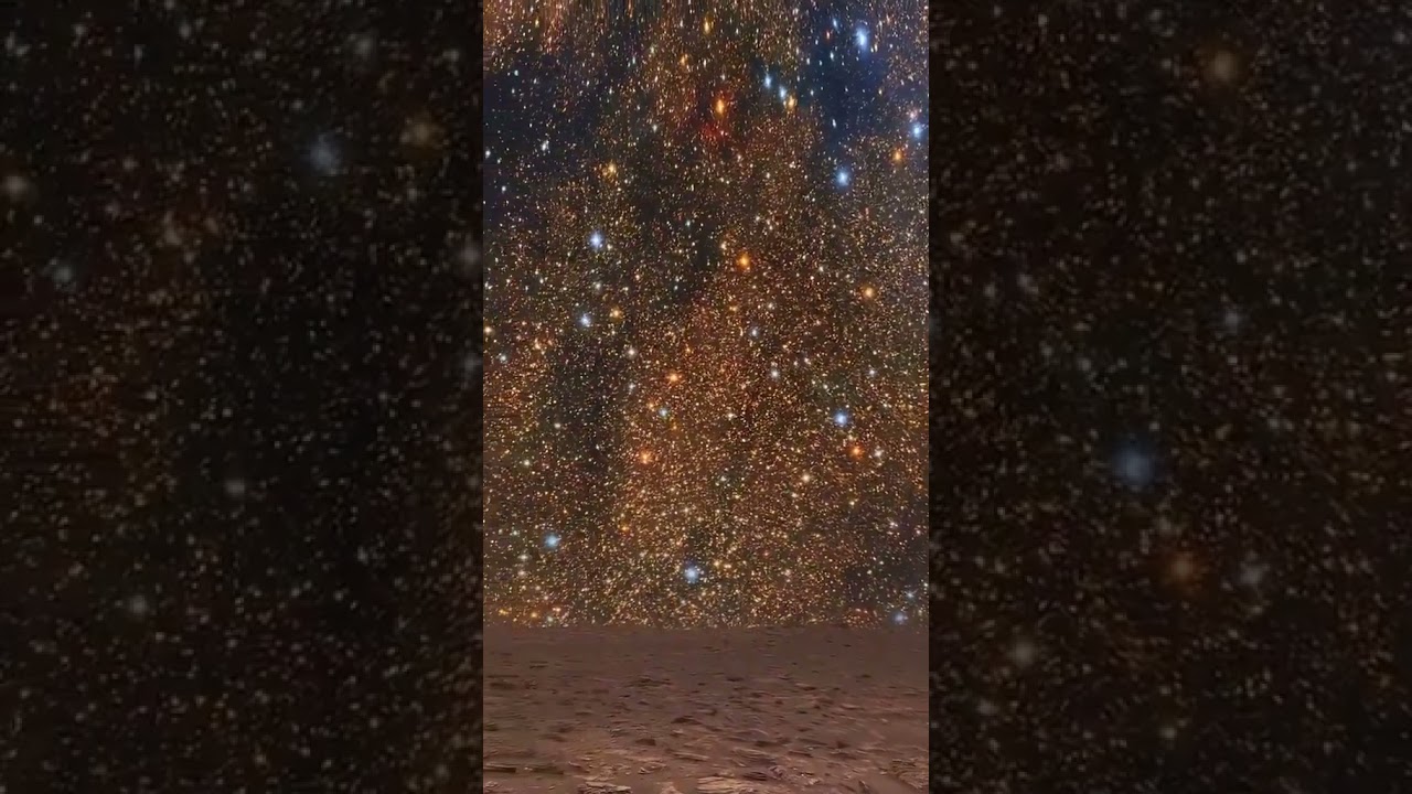 Mars Night Sky: Stars Without Light Pollution π