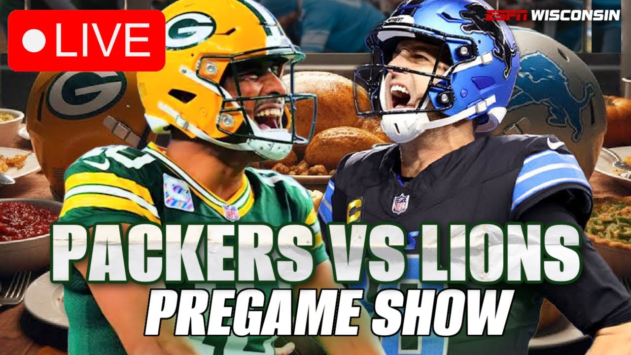 LIVE: Packers vs. Lions Thanksgiving Showdown 🦁