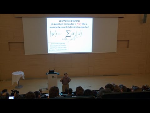IST Austria Lecture "Computational complexity and fundamental physics" by Scott Aaronson