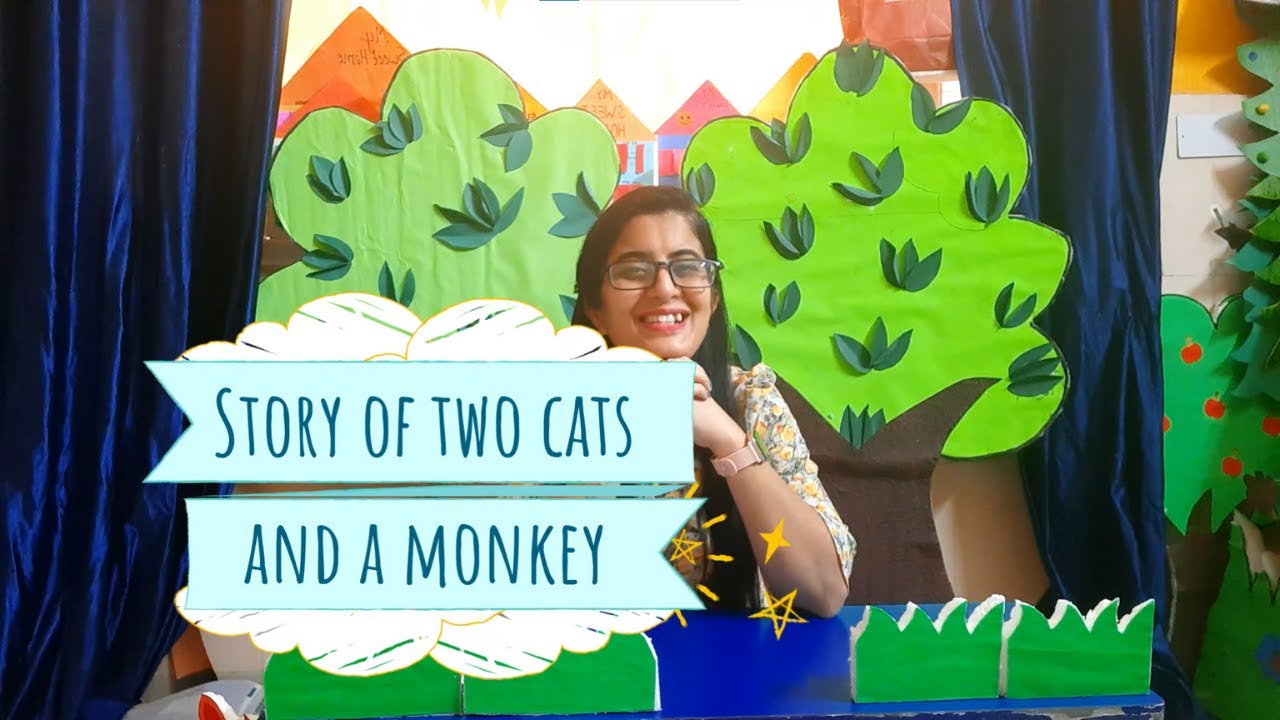 Story of Two Cats and The Monkey | Props and Teaching learning material