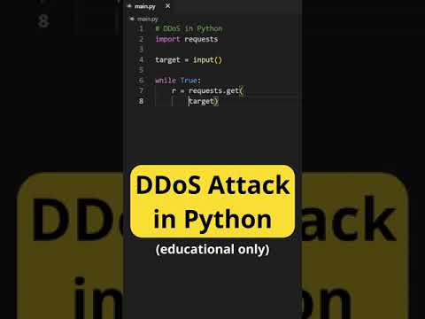 DDoS Attack in Python (educational purposes only)