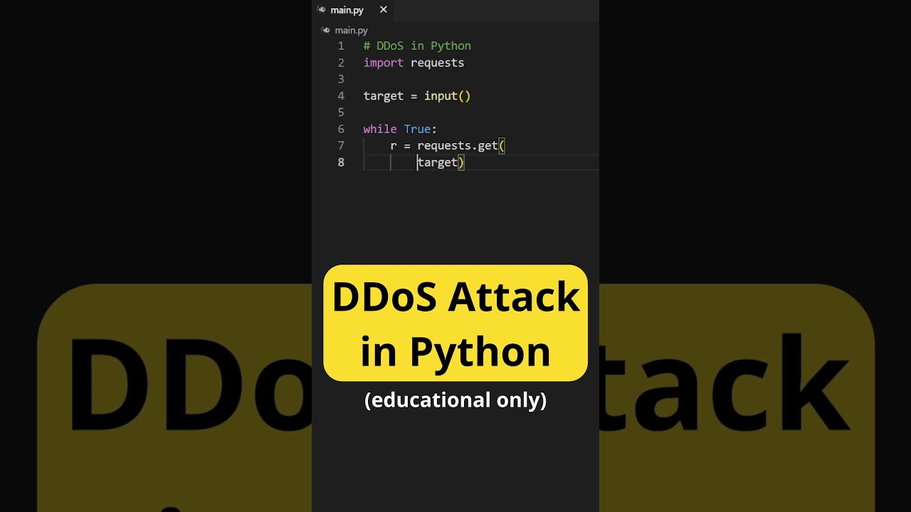 Learn How to Build a Basic DDoS Script in Python 🚨 (Educational Use Only)
