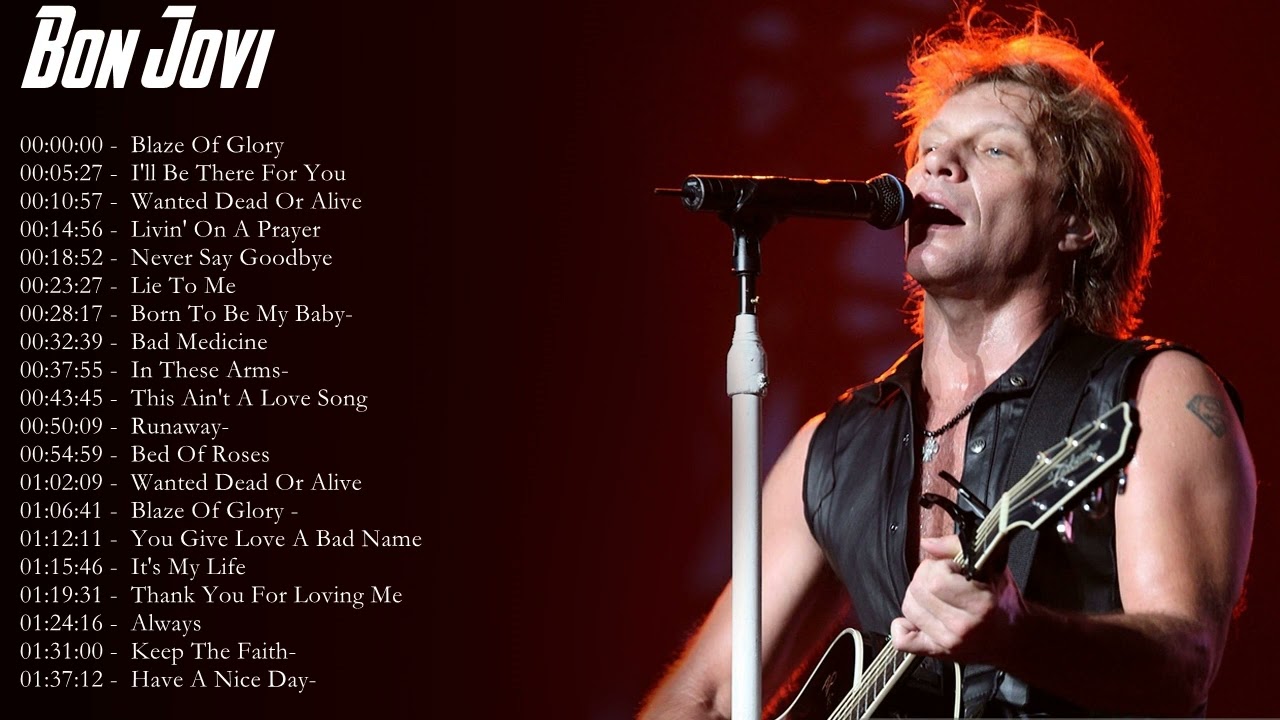 Bon Jovi Greatest Hits Playlist 🎸