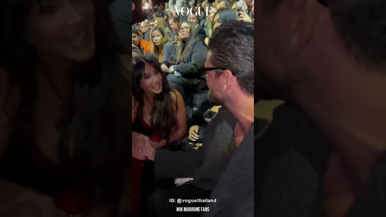 Michele Morrone & Kim Kardashian at D&G Show 🎉