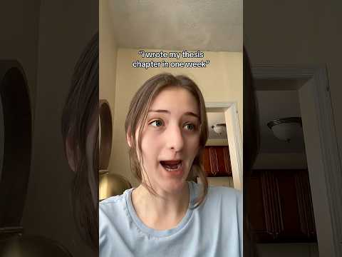 how to write your thesis chapter in ONE week…. #thesis #phdstudent #phdresearch