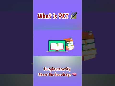What is PKI in cybersecurity 🧐 | #networkattacks #cybersecurity #fyp #PKI #encryption