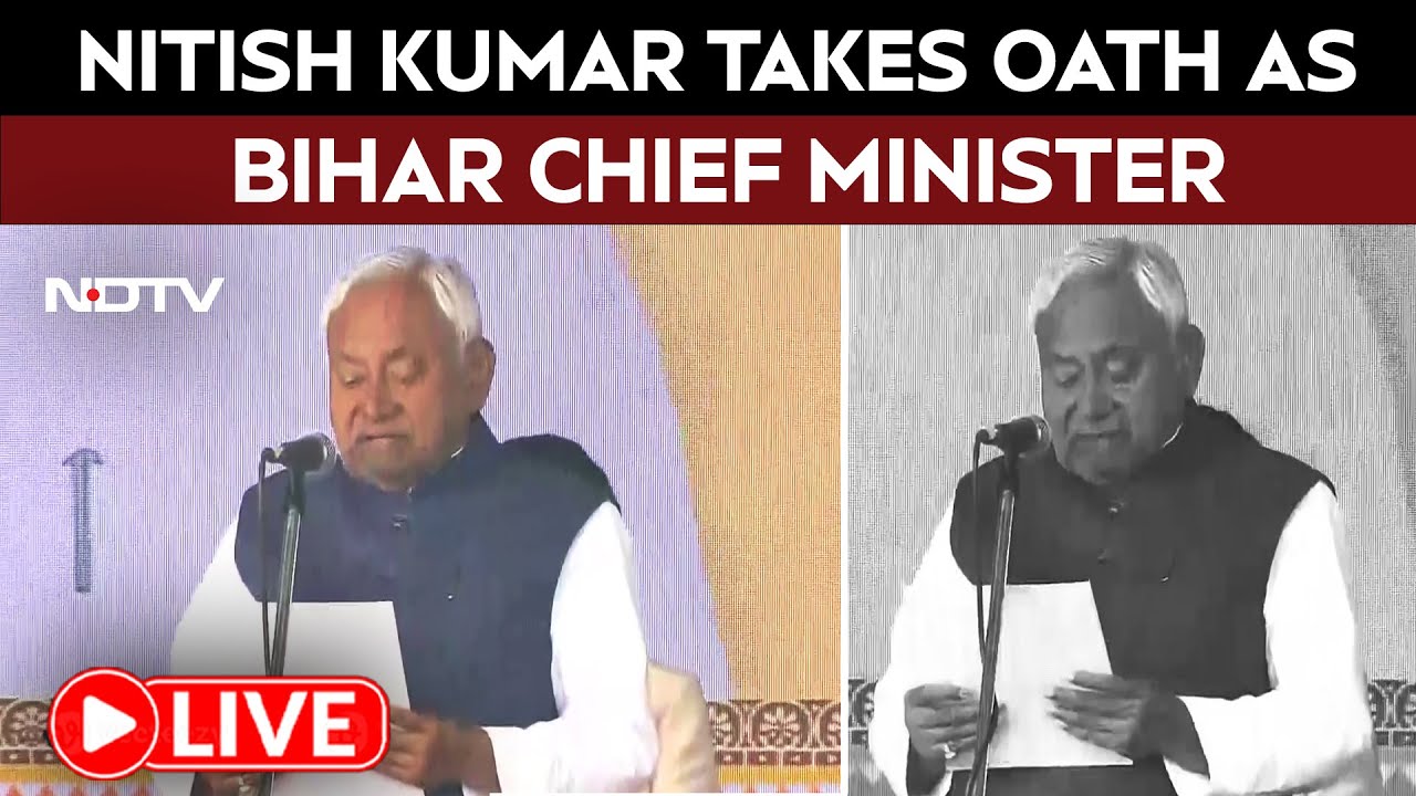 Nitish Kumar Sworn in as Bihar CM for 10th Time 🎉