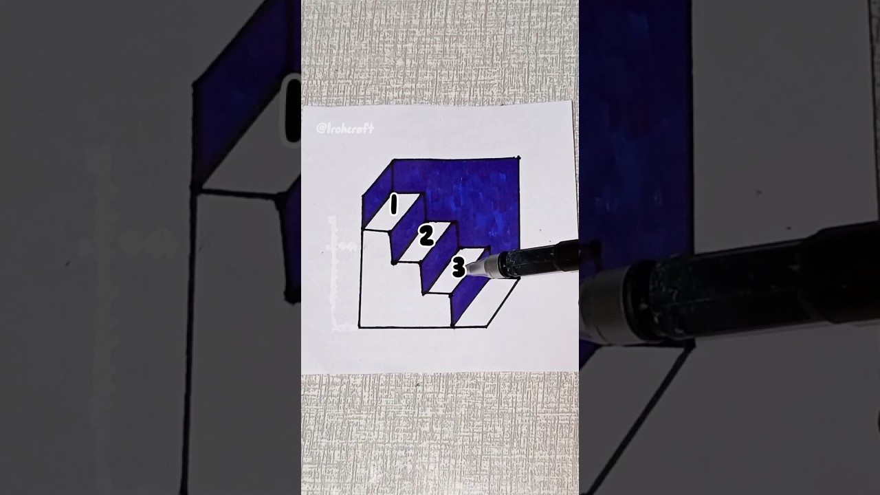How many stairs #shorts #trending #youtubeshorts #3d #drawing