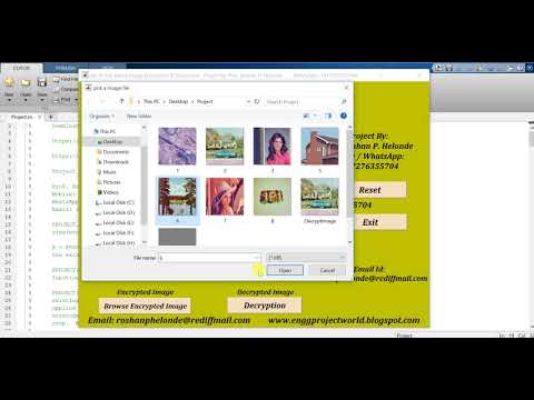 Matlab Code for Key Based AES Image Encryption Decryption Using Matlab Project Code