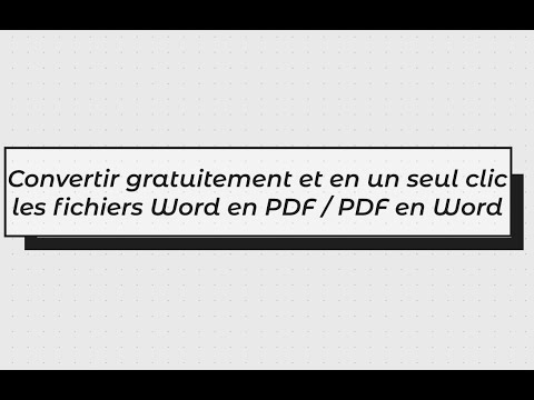 Convertir PDF en Word facilement avec I Love PDF
