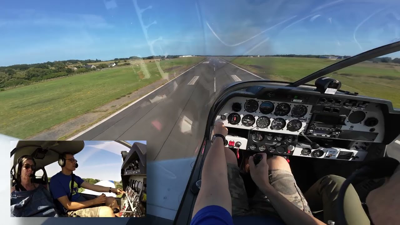 Robin DR400 Landing at Dinard Runway 31 ✈️