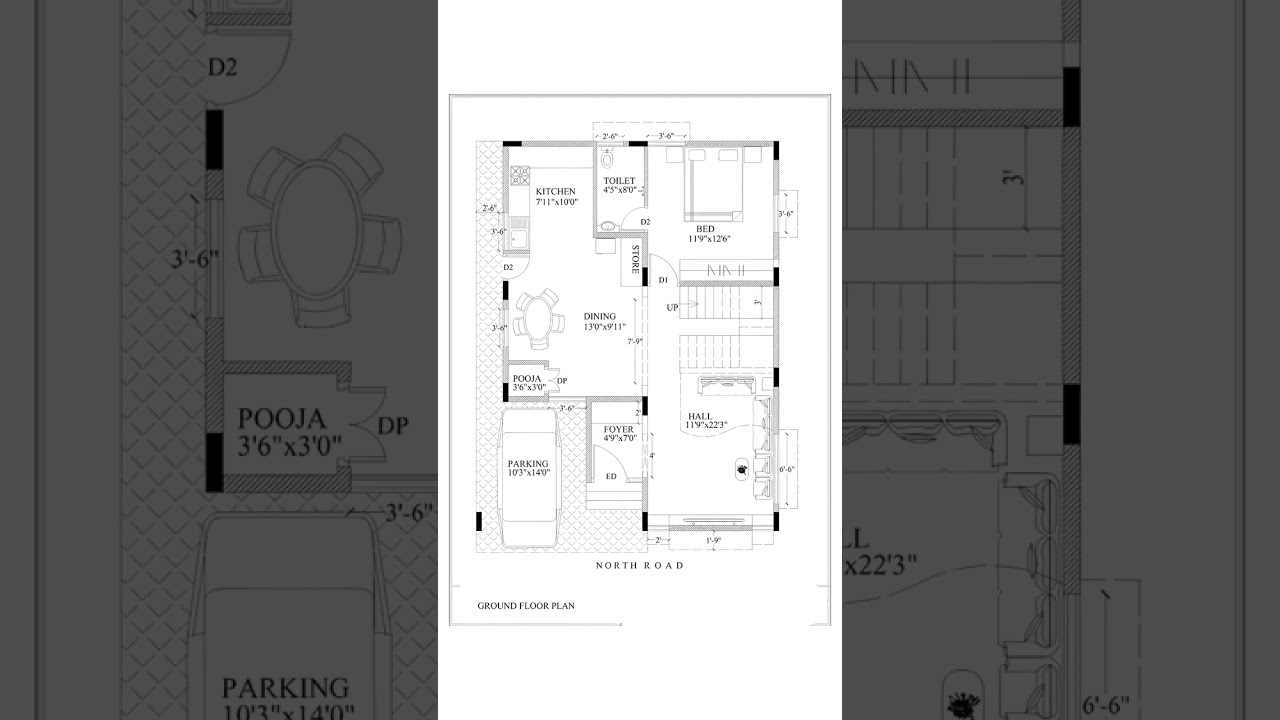 North-Facing Vastu House Plan 🏡