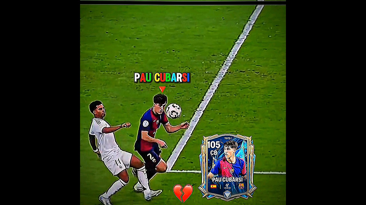 Pau Cubarsí's Funny Bluetooth Tackle 😂