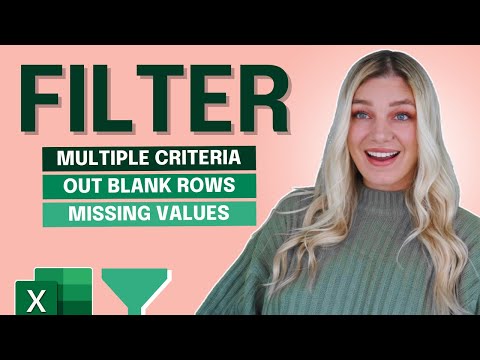 How to use the FILTER Function in Excel (multiple use cases)