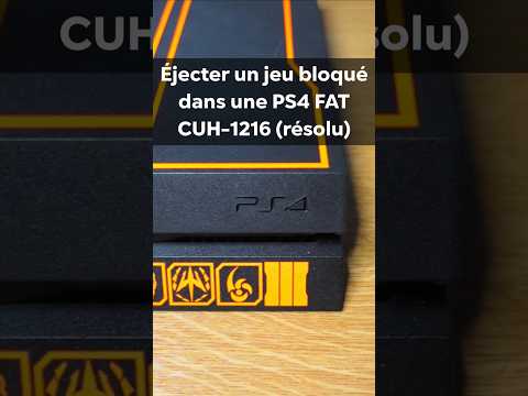 Éjecter un jeu bloqué dans une PS4 Fat CUH-1216 #shorts #playstation #repair #diy #ps4