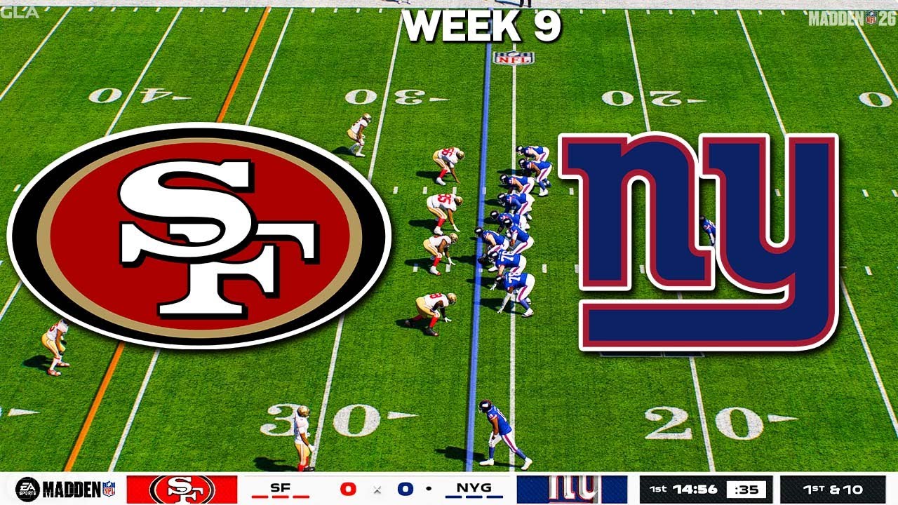 Epic Week 9 Showdown: 49ers vs. Giants | Madden 26 PS5 Simulation 🎮