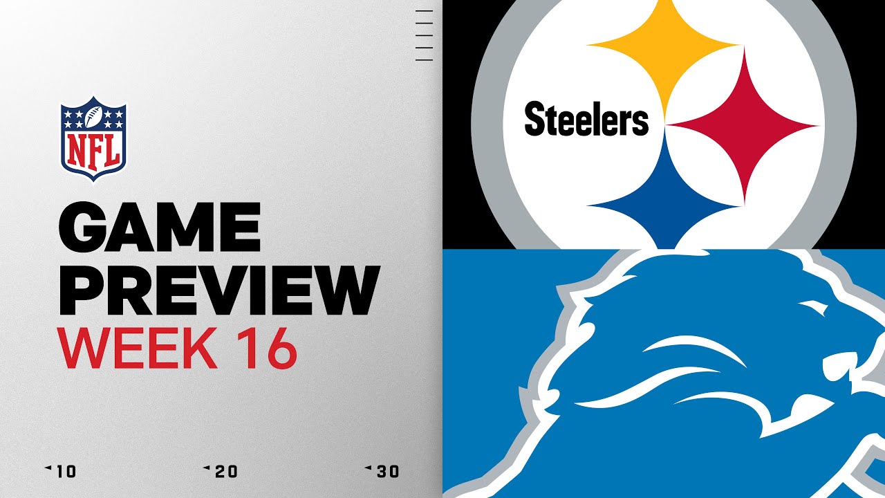 Steelers vs Lions Week 16 Preview 🏈