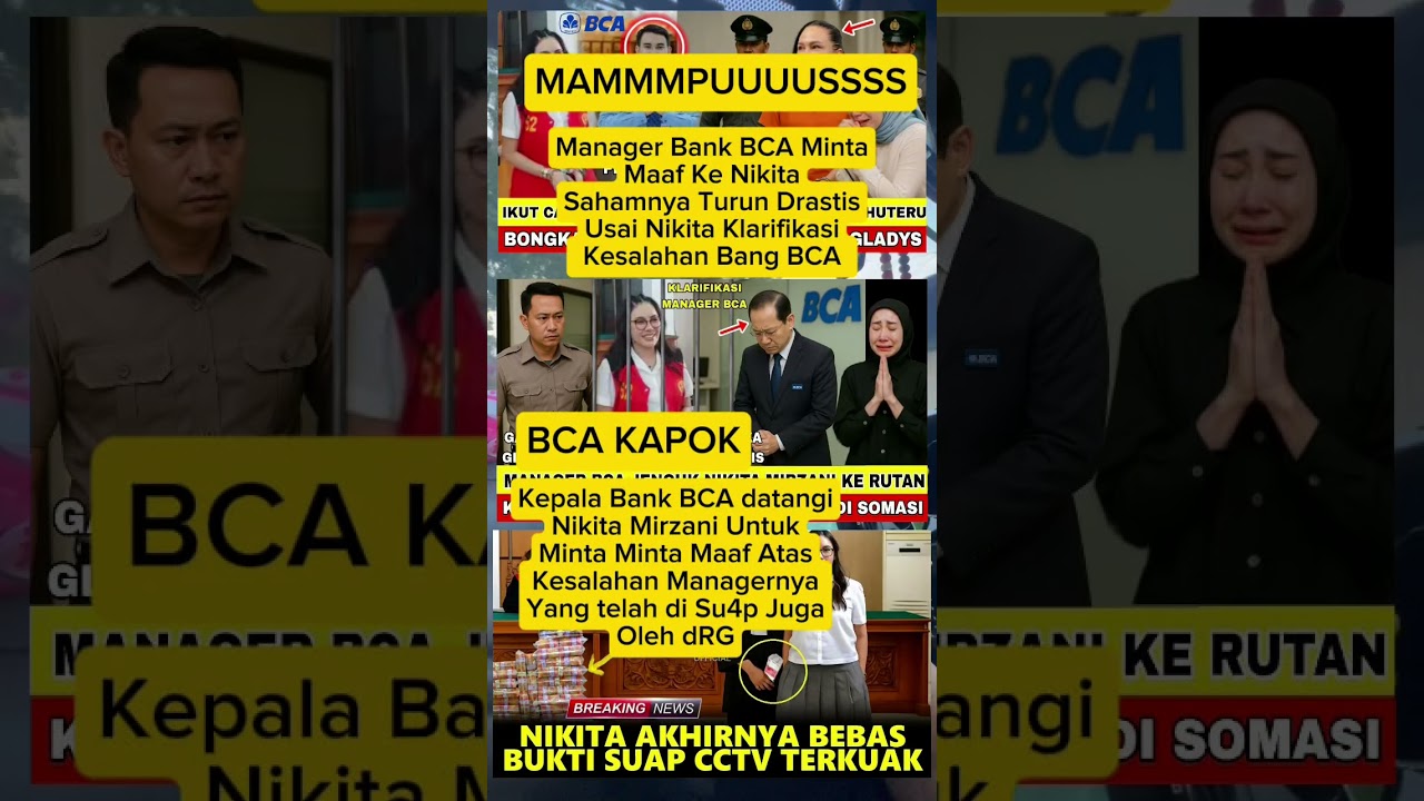Kepala BCA Minta Maaf ke Nikita Usai Saham Turun 📉