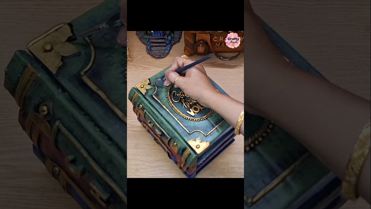 Create Your Own Vintage Book Box 🧙️ | Easy DIY Cardboard Storage Project