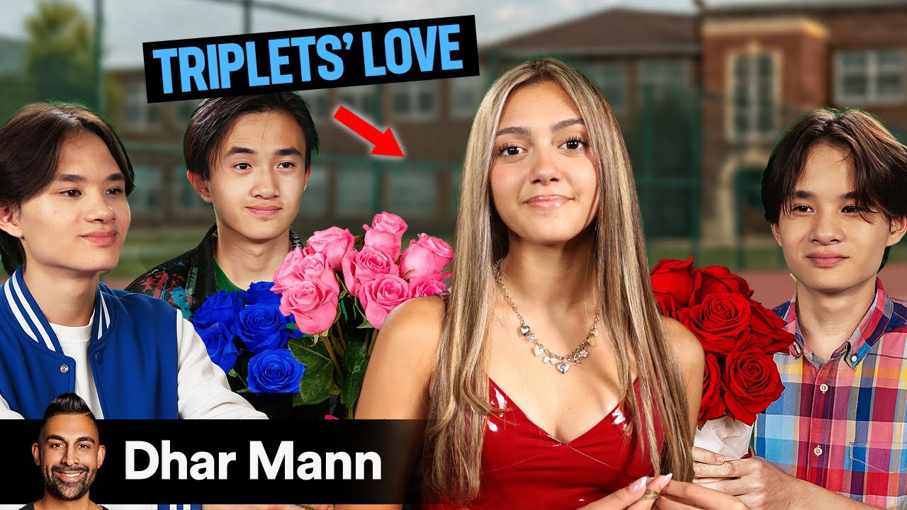 Triplet Brothers Clash Over the Same Girl! 💔 | Dhar Mann Studios