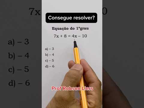 Equação do primeiro grau #matemática #maths #concursopublico