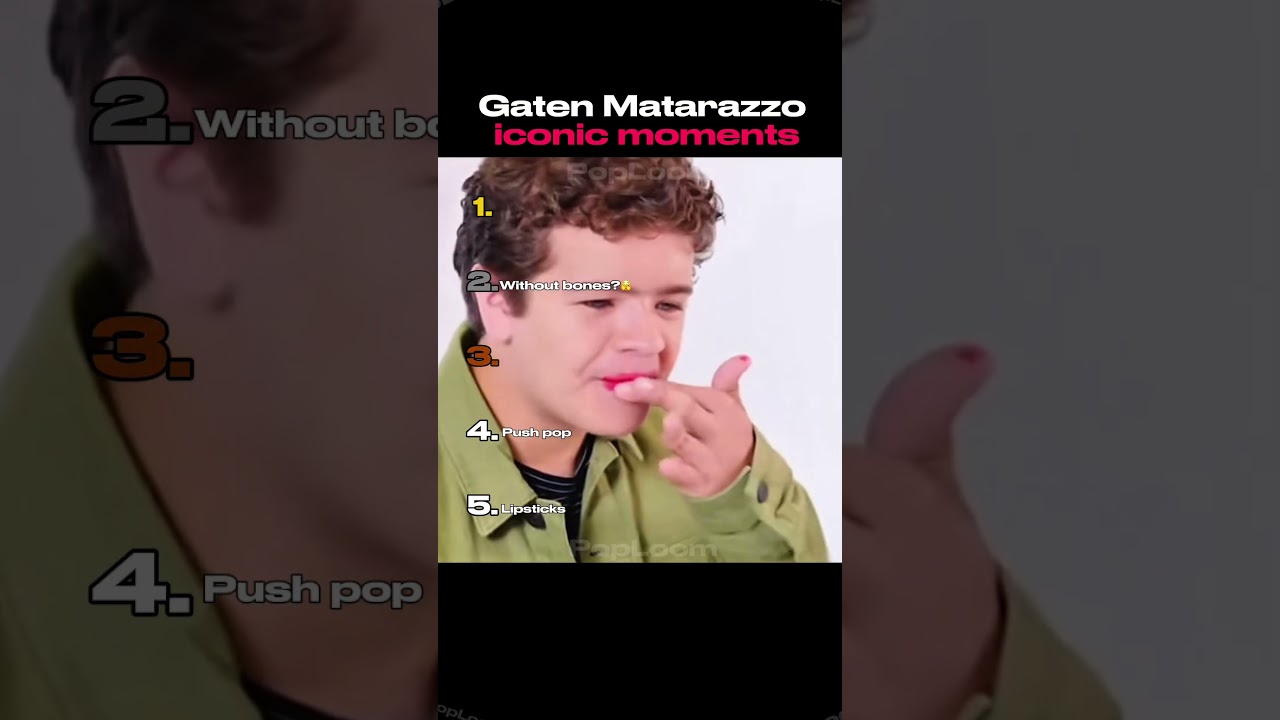 Top Iconic Moments of Gaten Matarazzo 🎬