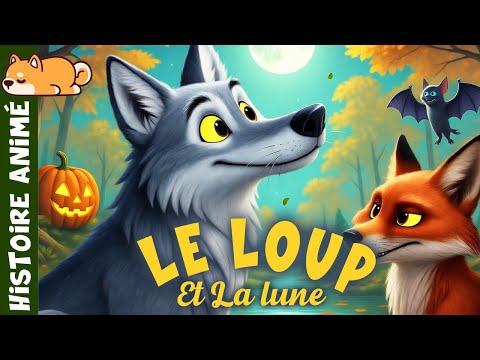 Le Loup qui voulait croquer la Lune 🐺Histoire pour s'endormir | conte pour enfants, loup, citrouille