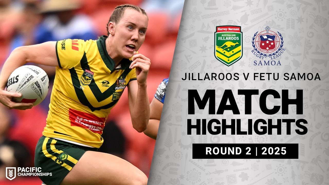 2025 Women's Pacific Championships: Jillaroos vs Fetu Samoa - Exciting Round 2 Highlights 🏉